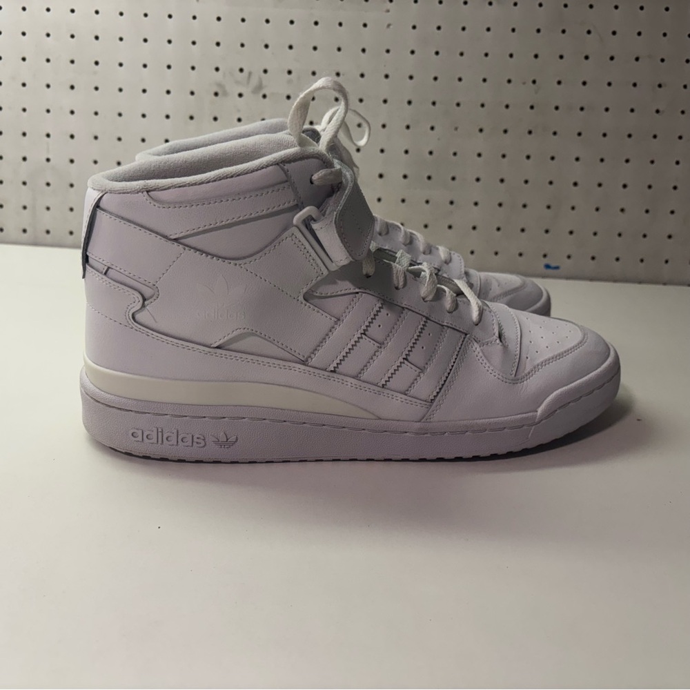 Adidas Mid White High-Top Sneakers